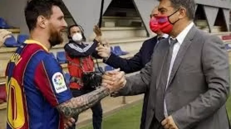خبر: رئيس برشلونة: لابد من عودة ميسي إلى النادي