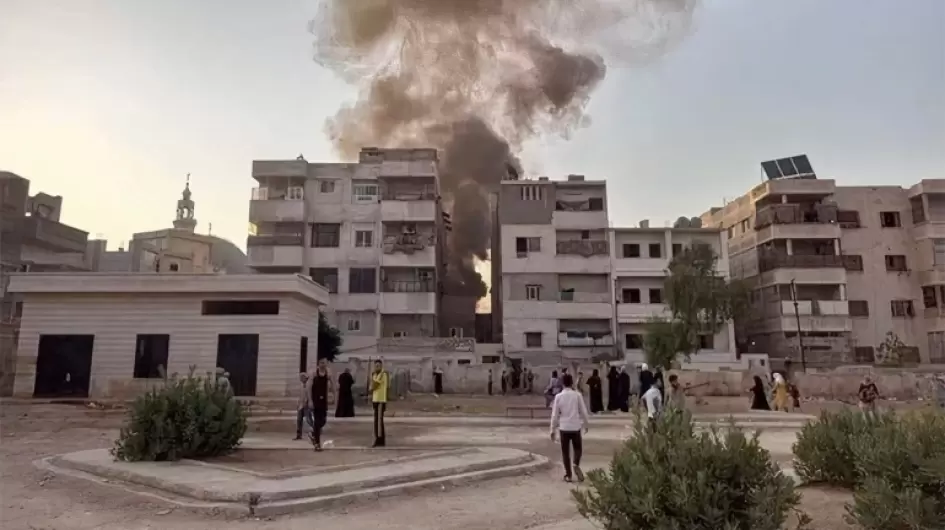 سقوط مروحية عسكرية في حماة