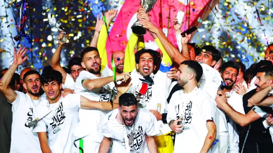 تتويج المنتخب العراقي