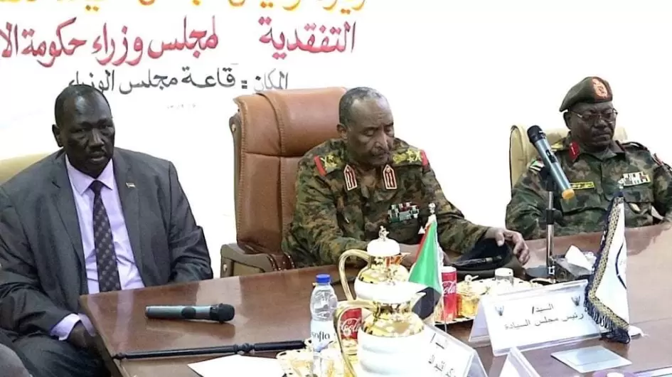 الفريق أول عبدالفتاح البرهان وحاكم ولاية النيل الأزرق