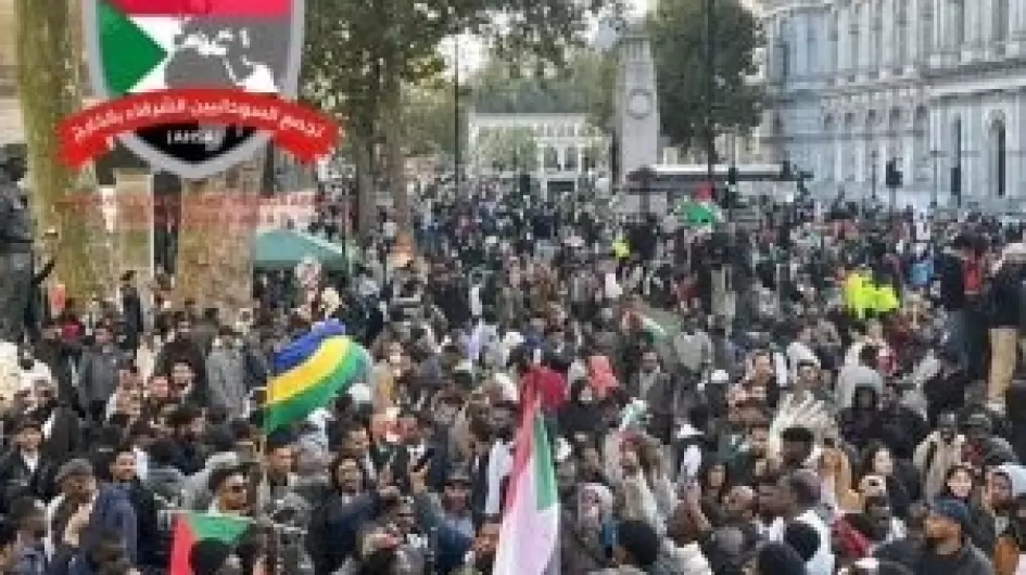 مسيرات ضد الدعم السريع لندن