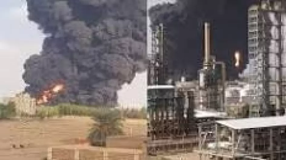 حريق يطال مصفاة الجيلي، شركة النيل